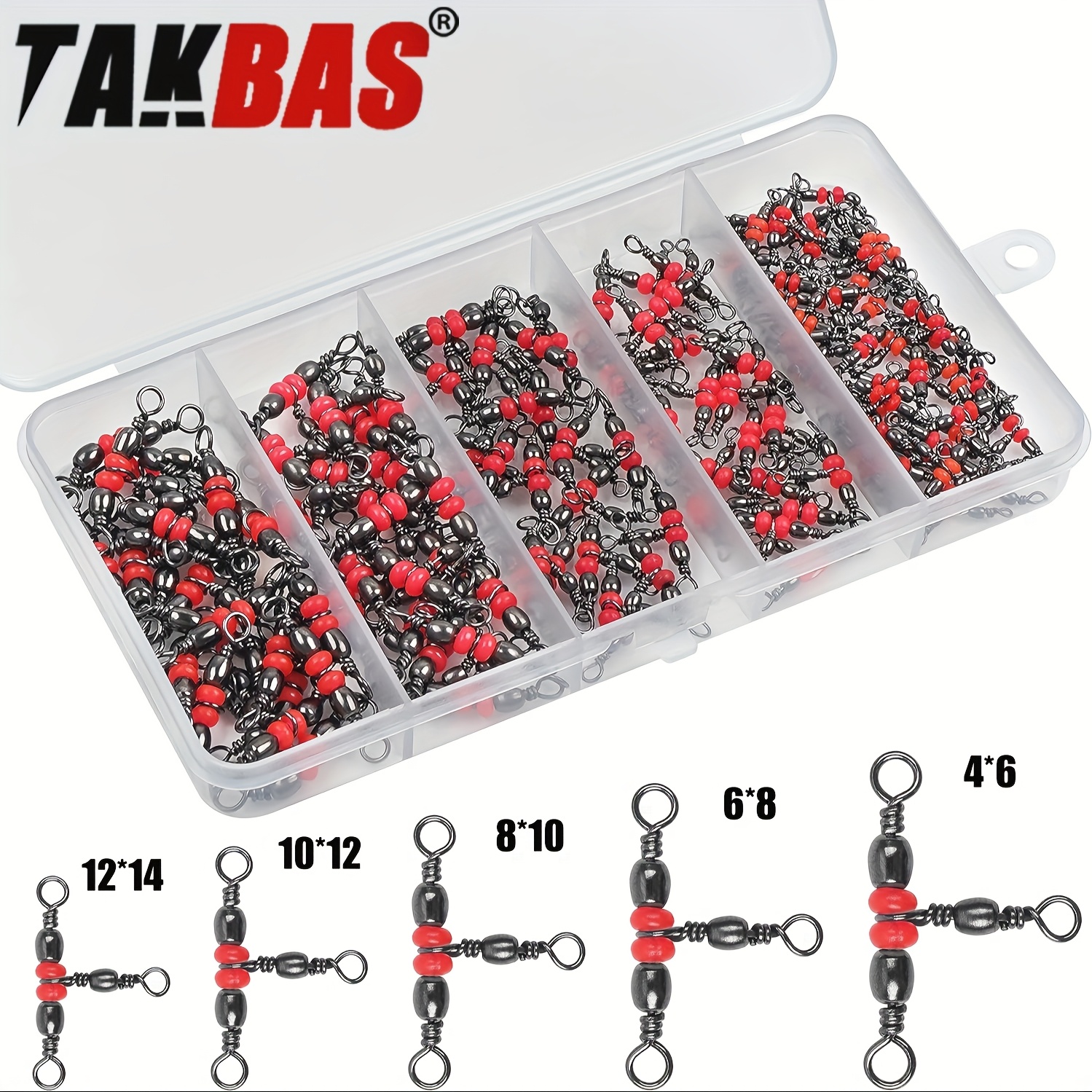 Fishing Equipment Hook - 3 Three Way Swivels,Triple Swivel T-Shape