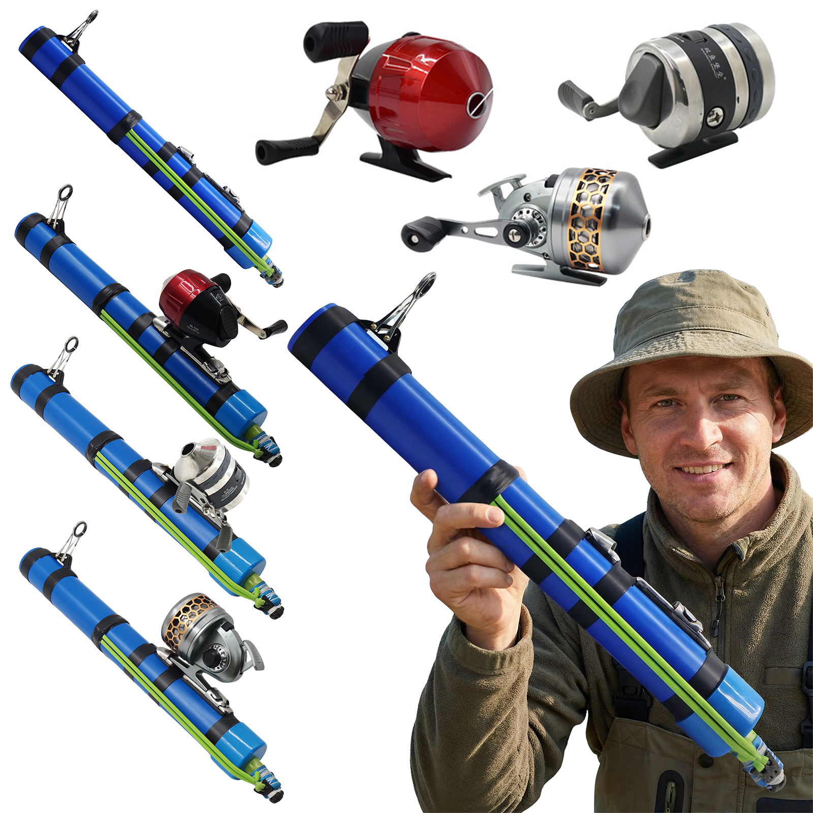 Fishing Equipment Holder - Lure Fishings Tool with Reel Compact