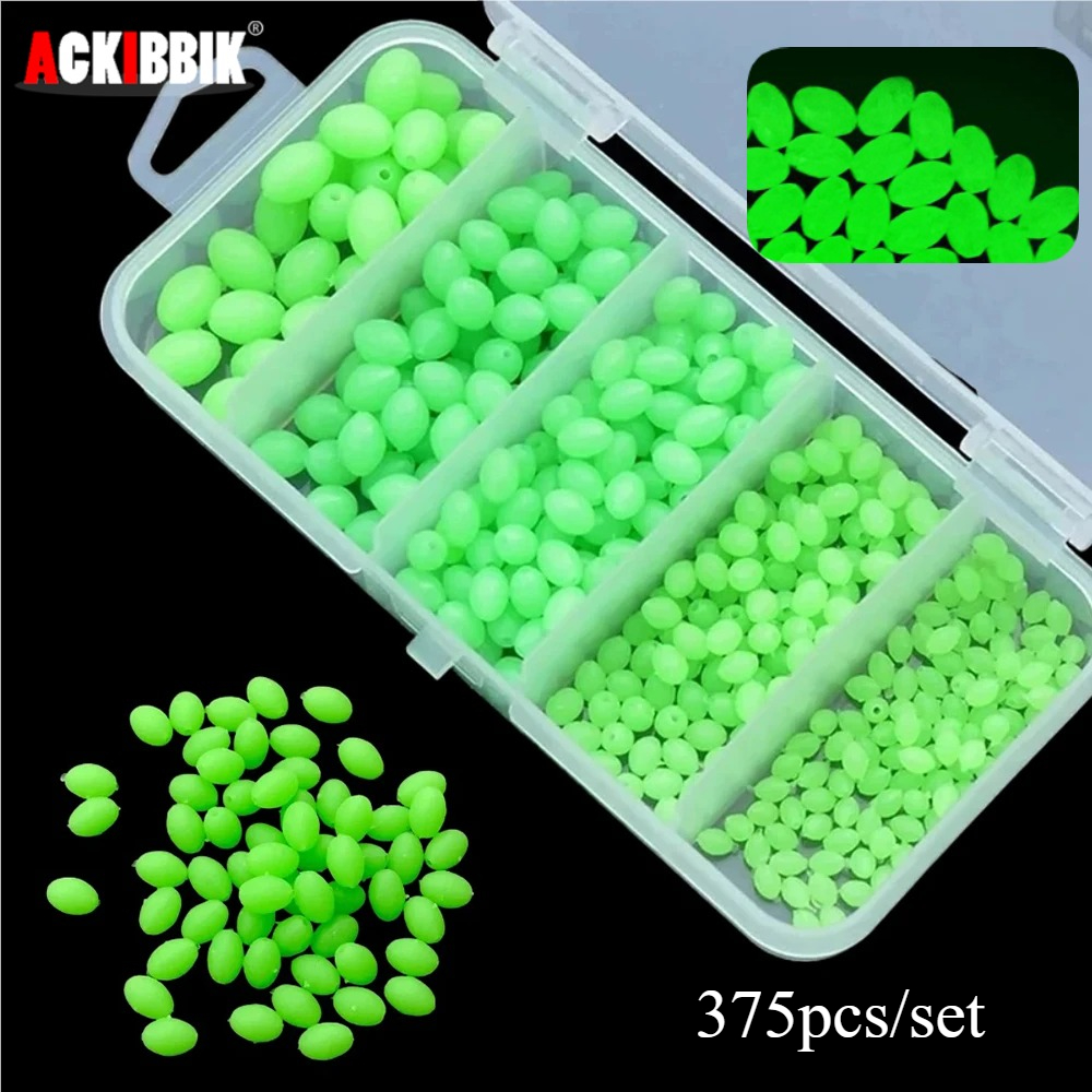 Ackibbik 375pcs/box Luminous F - Fishing Equipment Lures ulasan dan harga