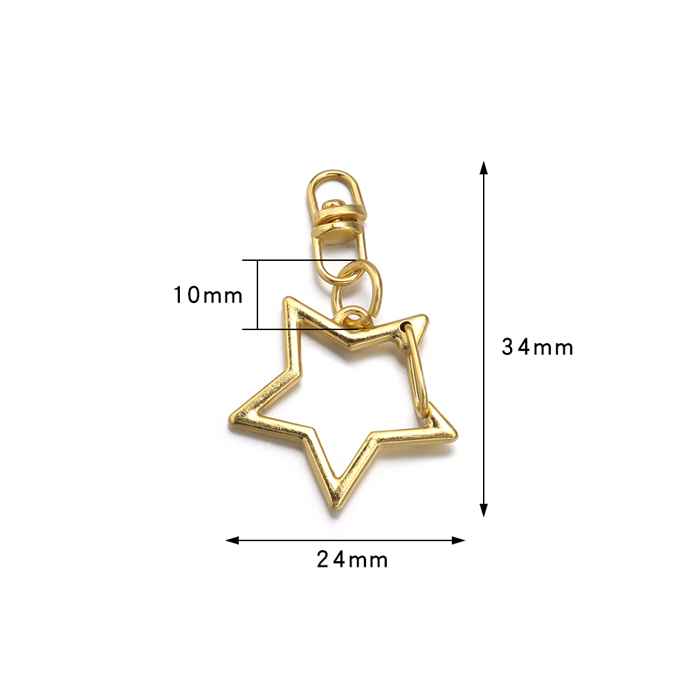10Pcs Alloy Star Pentagram Hol - Fishing Swivel Connector ulasan dan harga