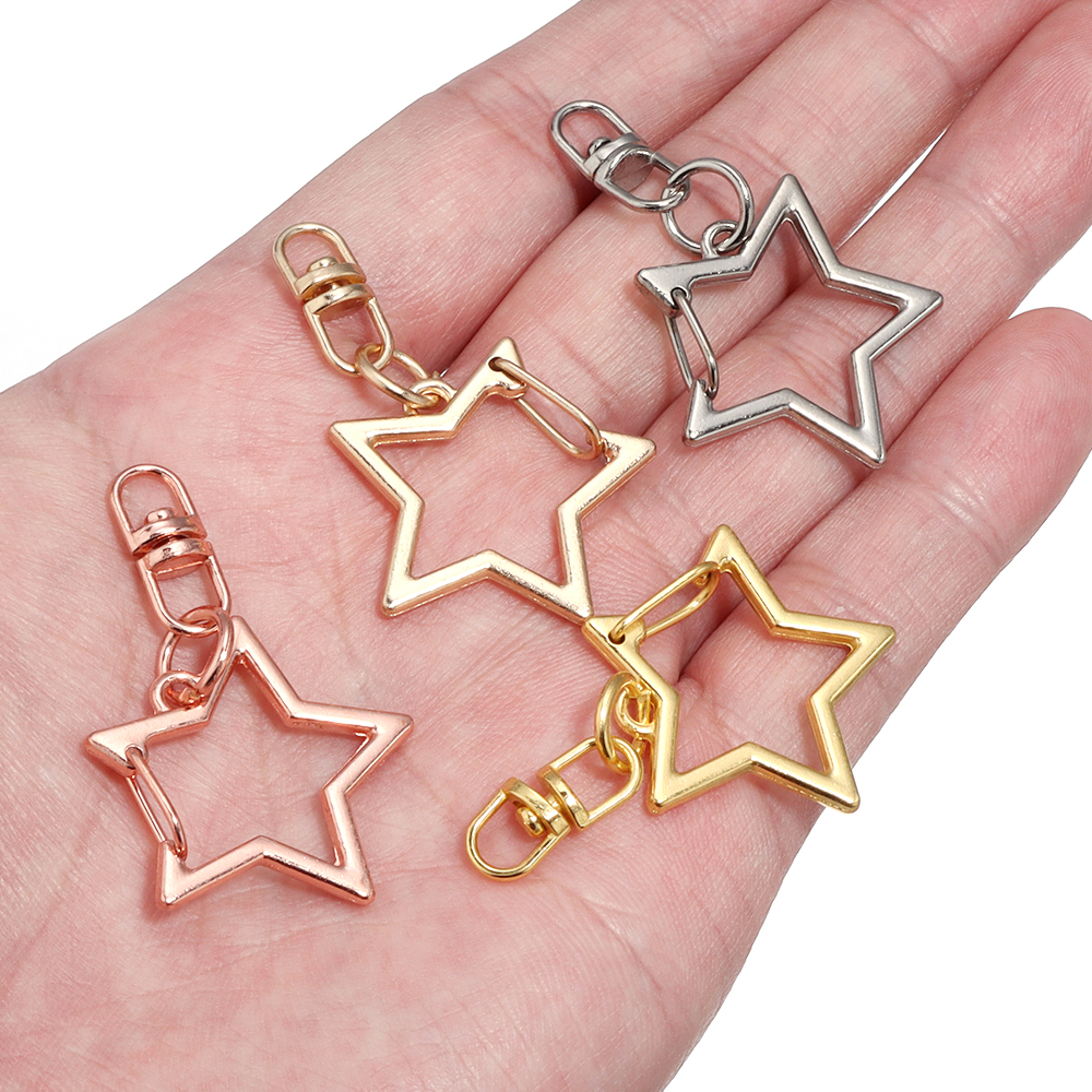 10Pcs Alloy Star Pentagram Hol - Fishing Swivel Connector ulasan dan harga