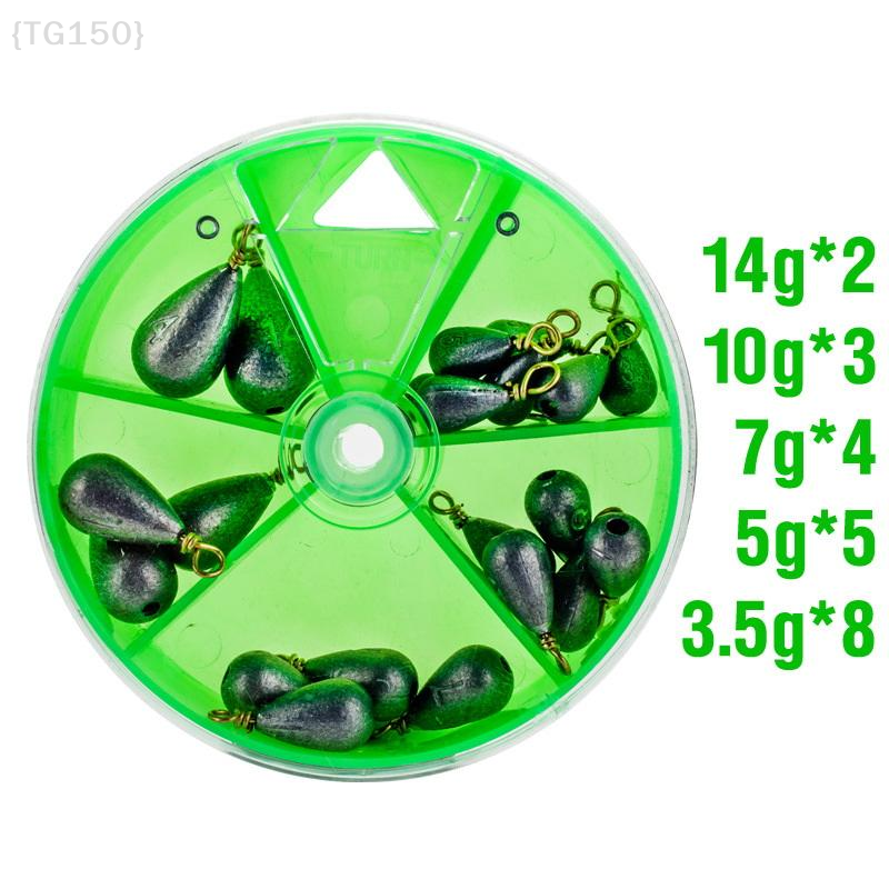【TG150】22Pcs/Box Fishing Bait  - Fishing Equipment Storage ulasan dan harga