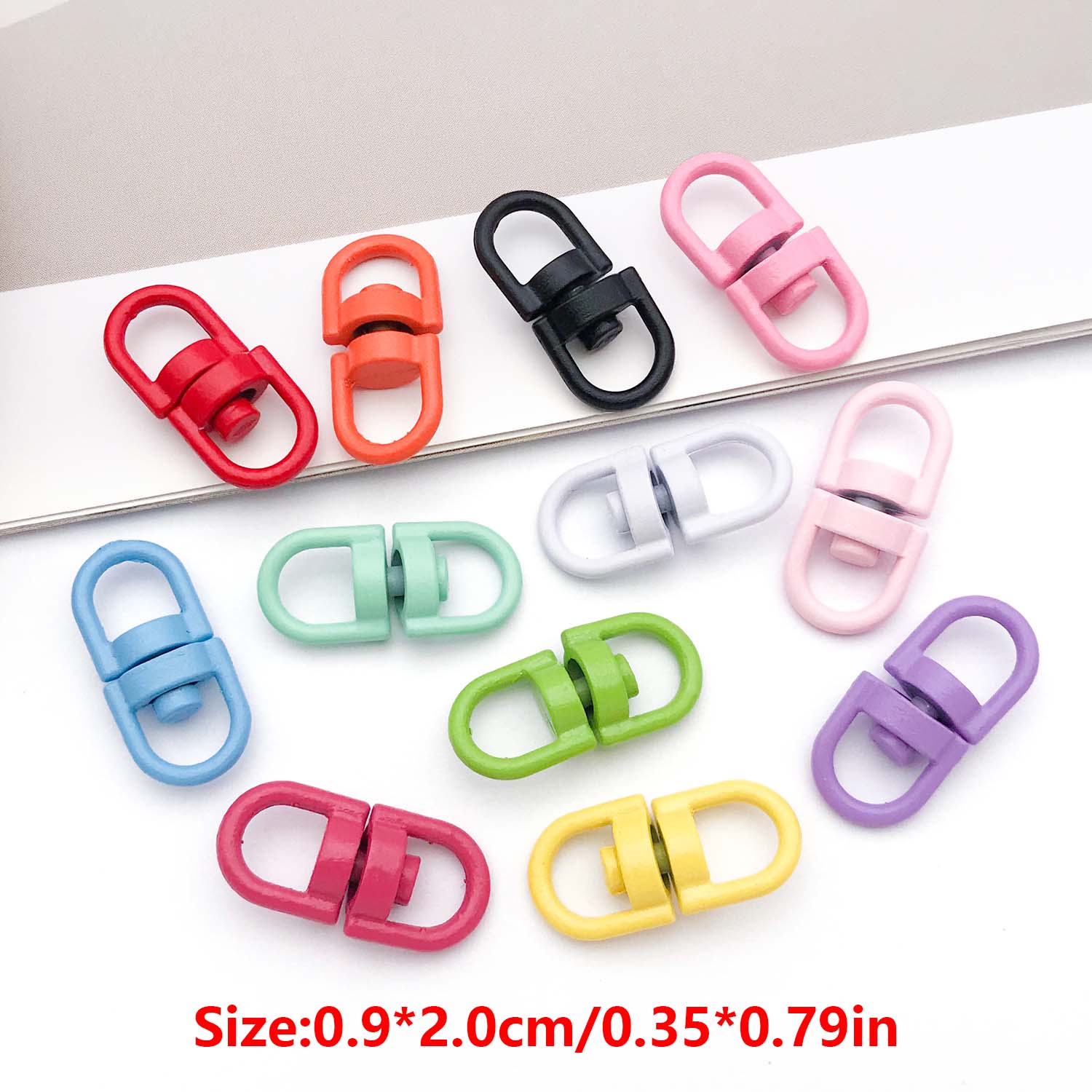 20pcs Metal Rotate Buckle Key  - Fishing Swivel Connector ulasan dan harga