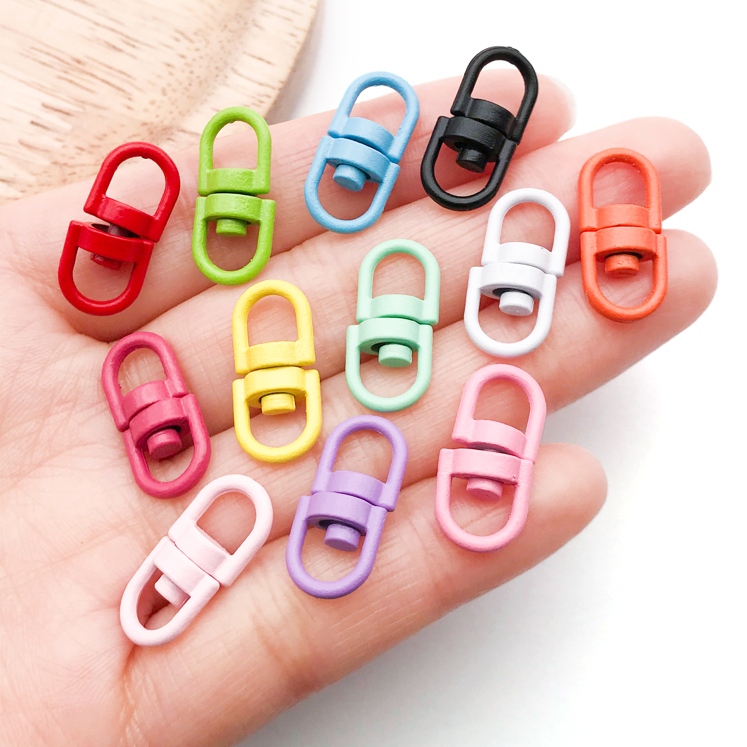 20pcs Metal Rotate Buckle Key  - Fishing Swivel Connector ulasan dan harga