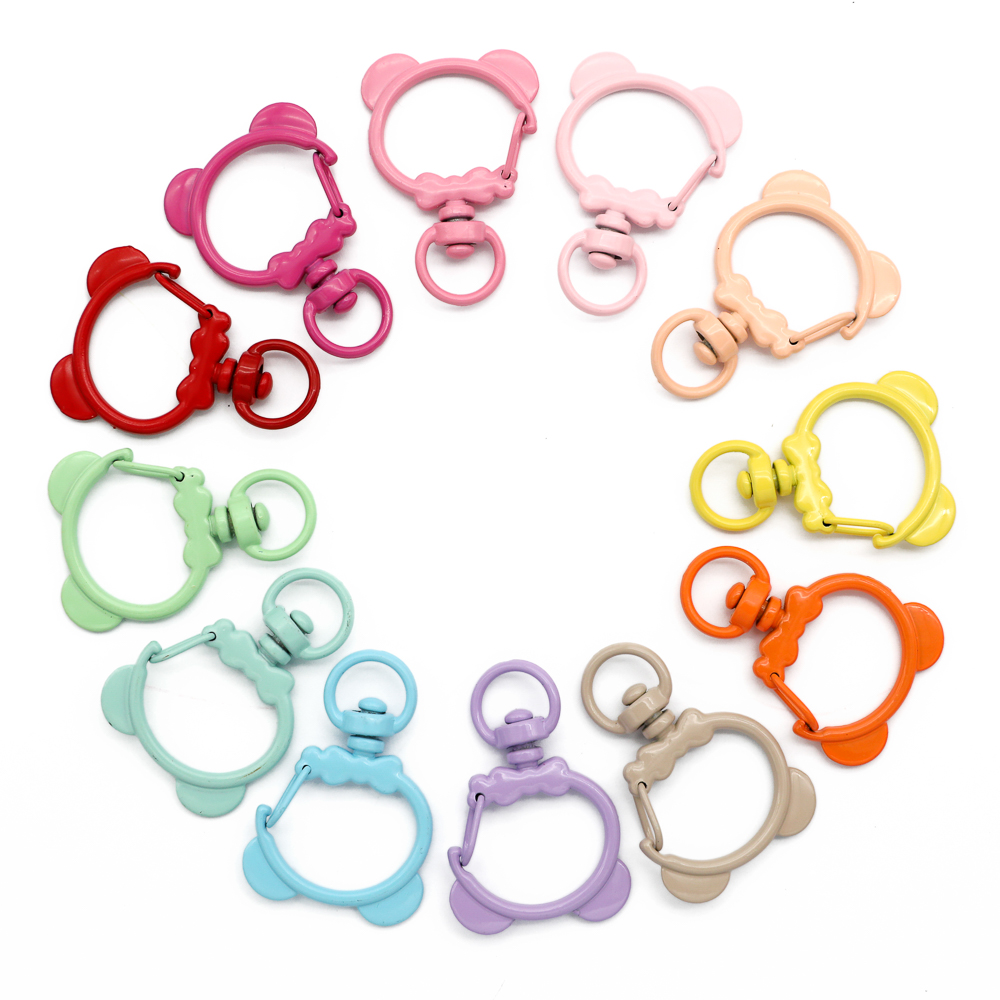 5 Pieces Bear Shaped Keychain  - Fishing Swivel Connector ulasan dan harga