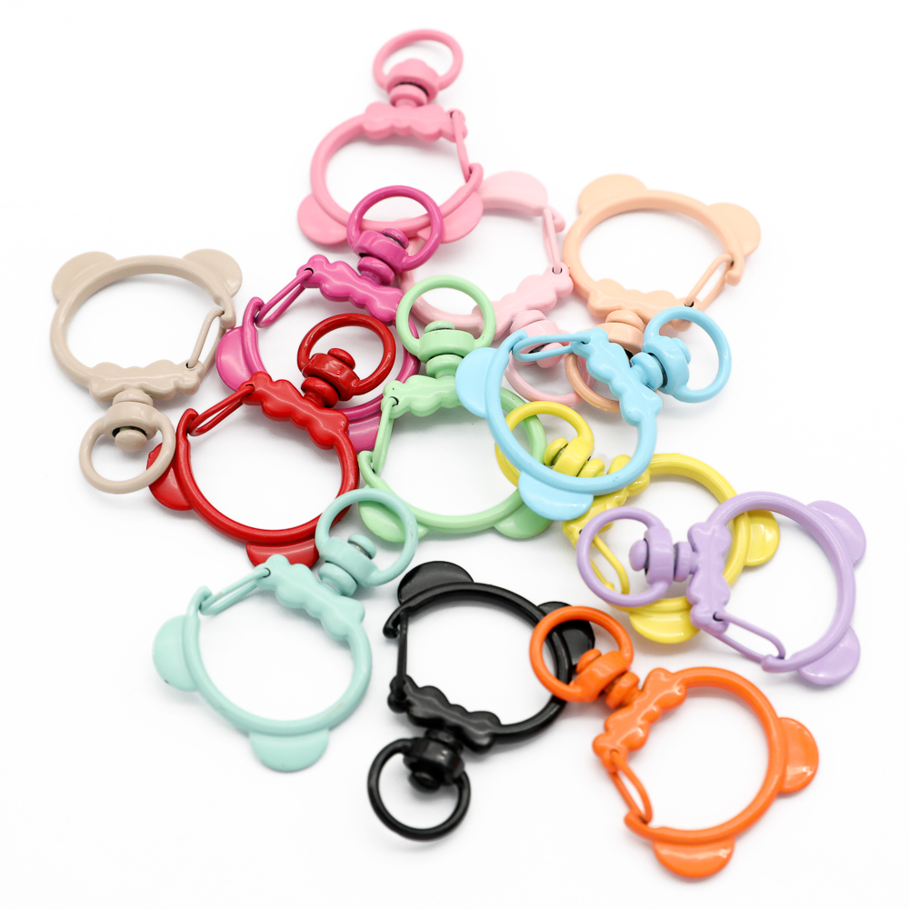 5 Pieces Bear Shaped Keychain  - Fishing Swivel Connector ulasan dan harga