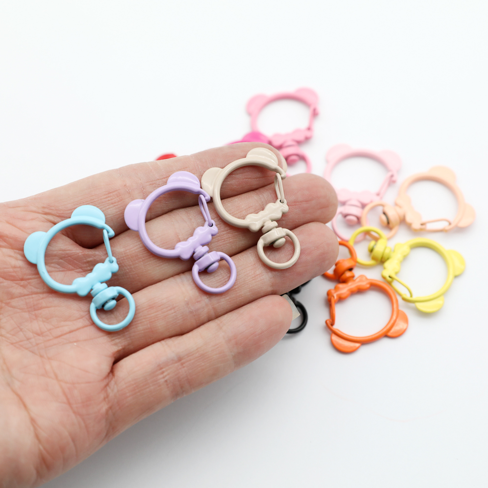 5 Pieces Bear Shaped Keychain  - Fishing Swivel Connector ulasan dan harga