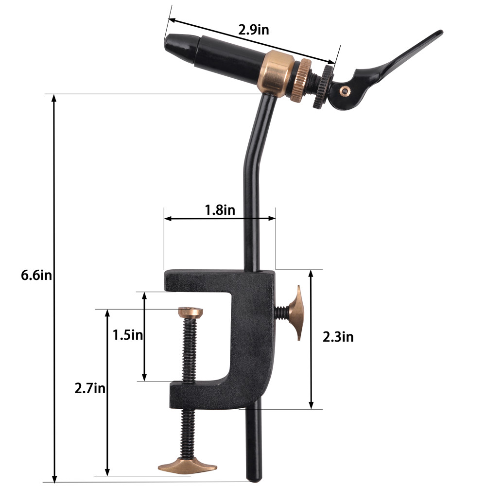 Rotary Fly Tying Vise Tool Saf - Fishing Equipment Lures ulasan dan harga
