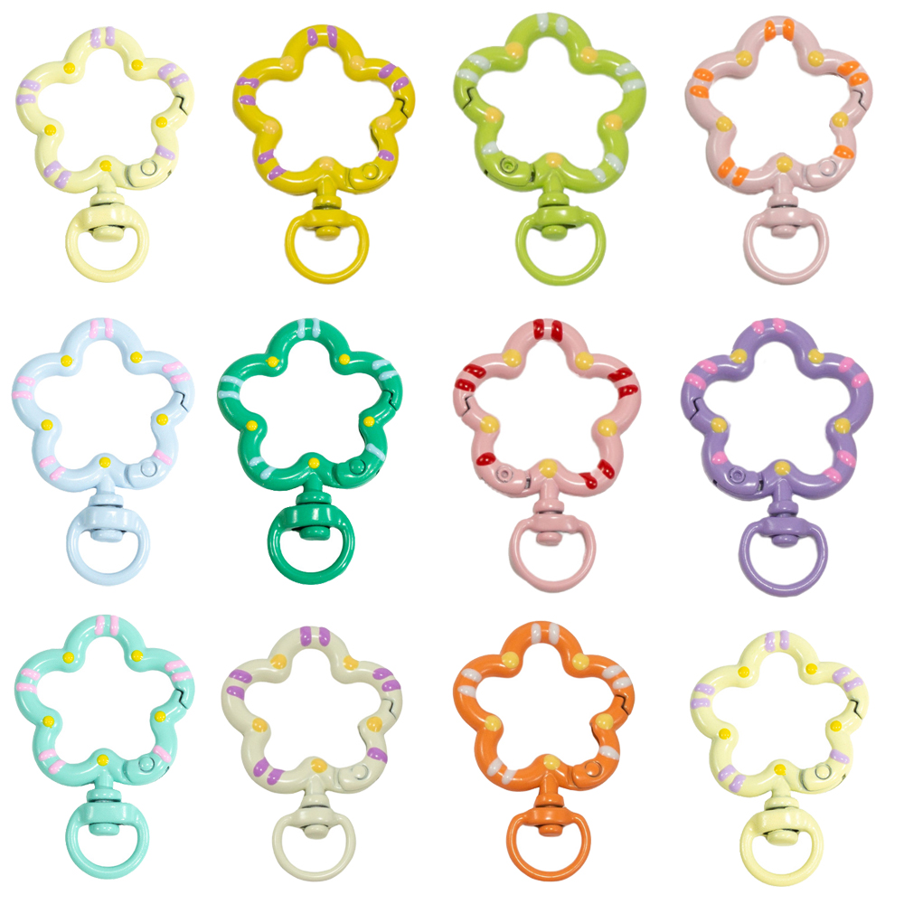 5pcs Flower Metal Lobster Claw - Fishing Swivel Connector ulasan dan harga