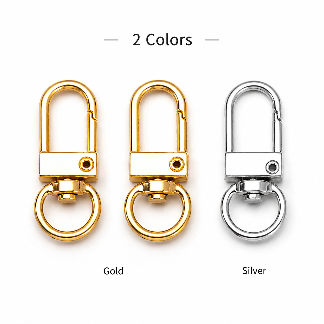 5Pcs D Shape Swivel Snap Hooks - Fishing Swivel Connector ulasan dan harga