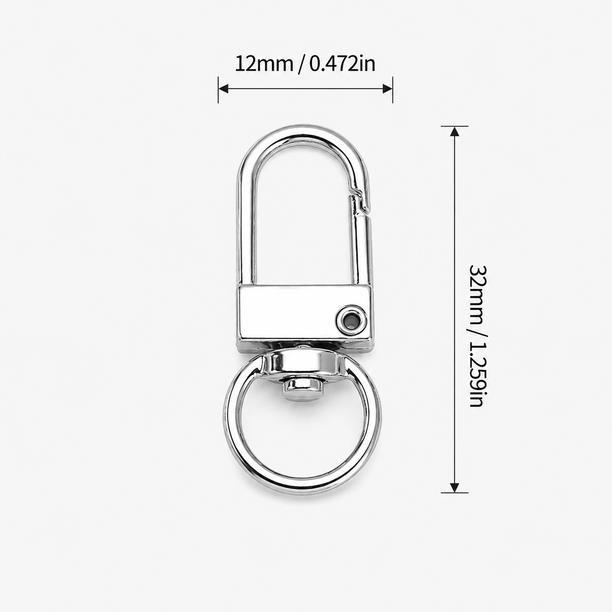 5Pcs D Shape Swivel Snap Hooks - Fishing Swivel Connector ulasan dan harga