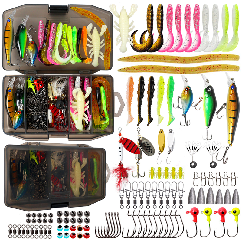 New 120PCS Fishing Lure Set So - Fishing Equipment Lures ulasan dan harga