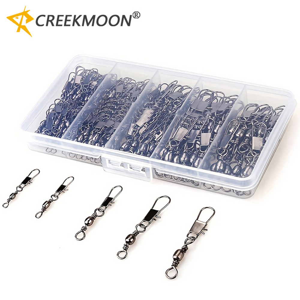 100Pcs/Lot 4#6#8#10#12# Swivel - Fishing Equipment Hook ulasan dan harga