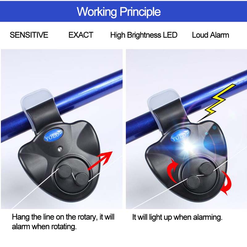 Fishing Rod Bite Alarm LED Ind - Bite Alarm Fishing ulasan dan harga