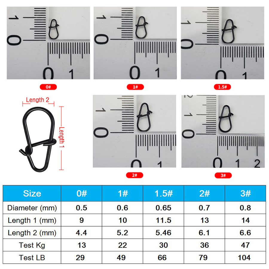 50Pcs Crankbait Snaps Stainles - Fishing Swivel Connector ulasan dan harga