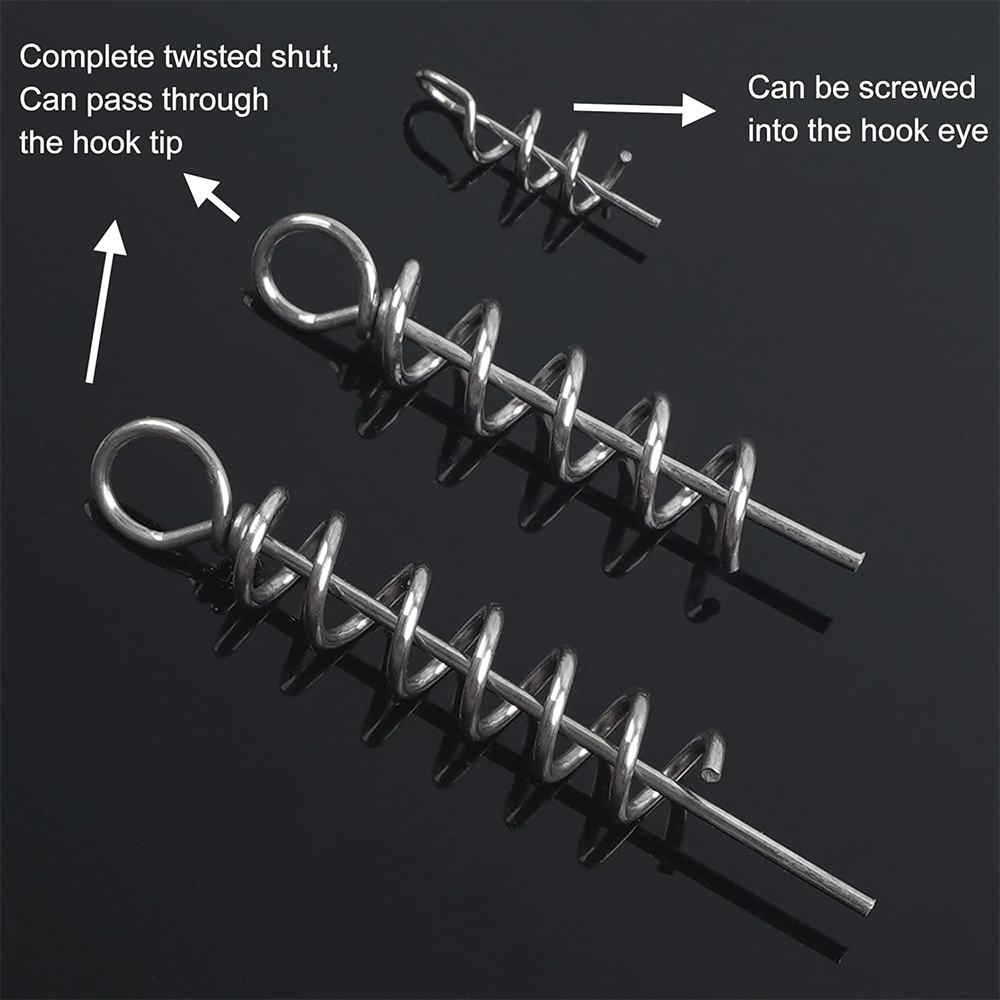 50Pcs Spring Twist Lock Fishin - Fishing Equipment Hook ulasan dan harga