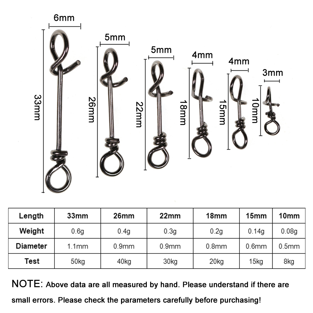 Bimoo 50pcs Stainless Steel Qu - Fishing Swivel Connector ulasan dan harga