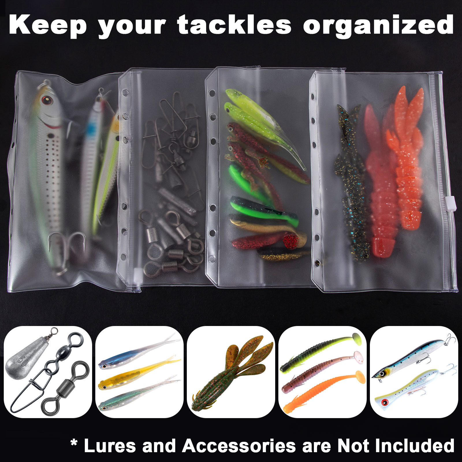 PVC Fishing Lure Storage Bag W - Fishing Equipment Lures ulasan dan harga