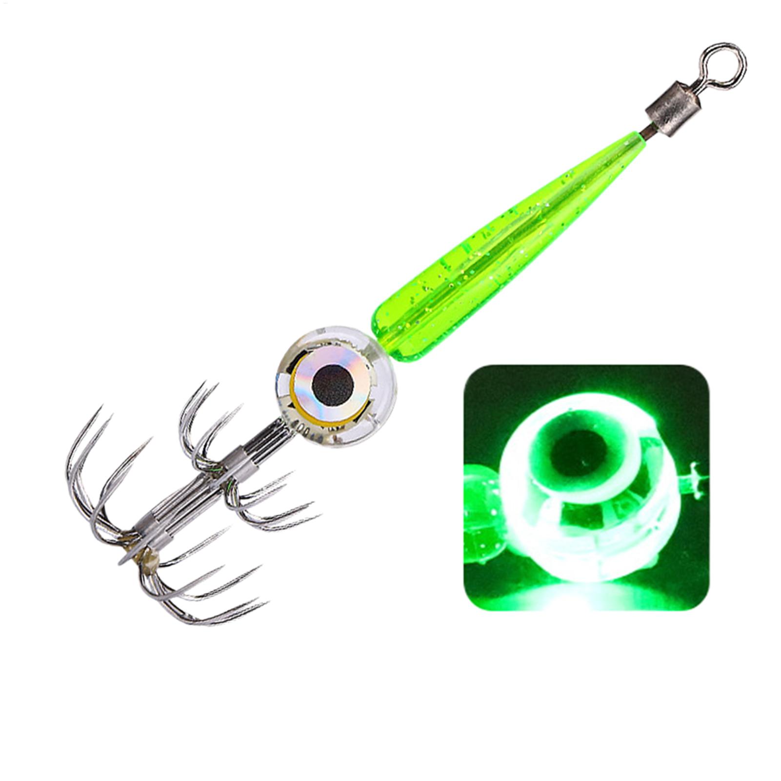 LED Glow Squid Jig Hooks Elect - Fishing Equipment Hook ulasan dan harga