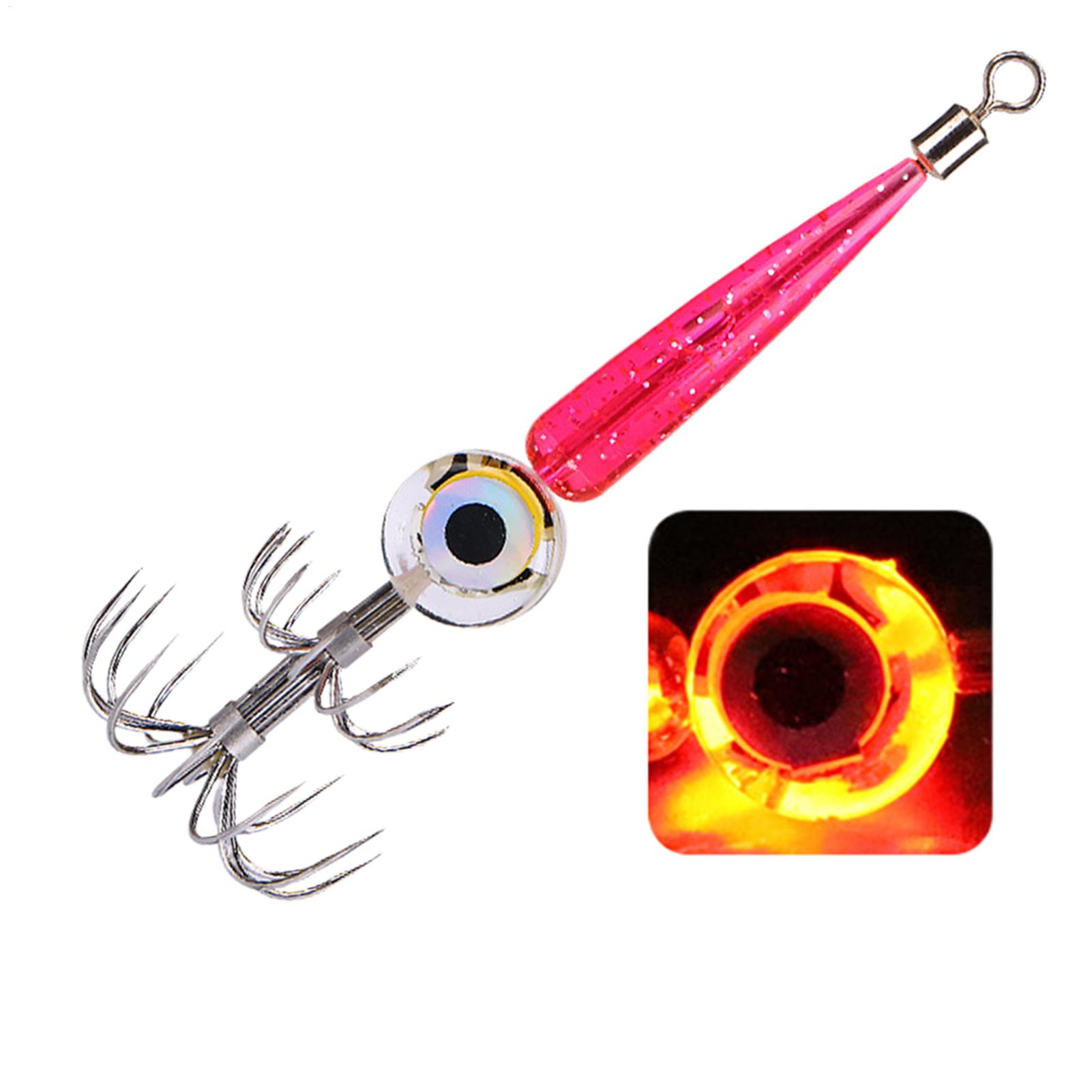 LED Glow Squid Jig Hooks Elect - Fishing Equipment Hook ulasan dan harga