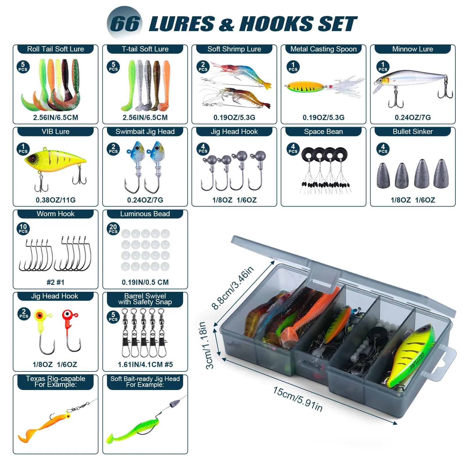 Goture Double Spinning Fishing - Fishing Equipment Lures ulasan dan harga