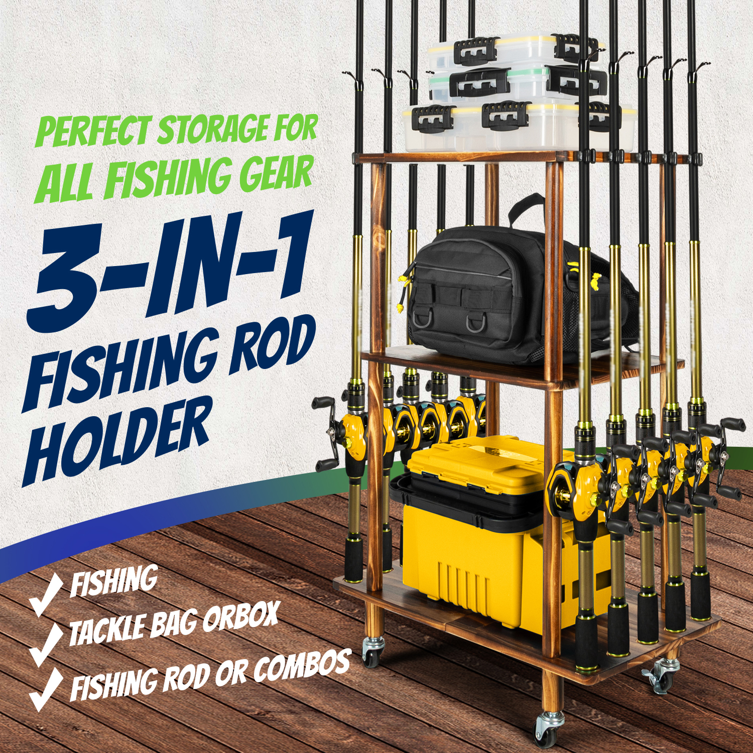 Fishing Rod Holders for Garage - Fishing Equipment Holder ulasan dan harga