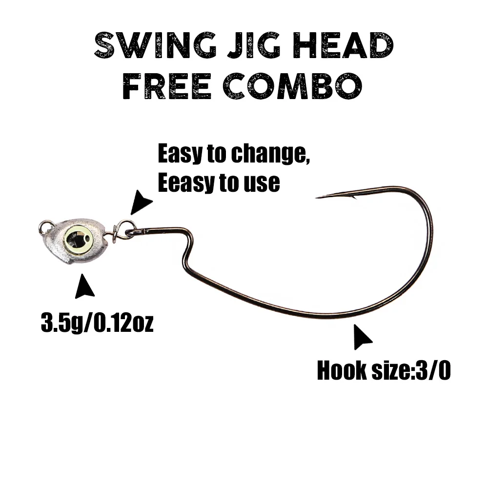 B&U Swing Jig head cheburashka - Fishing Equipment Hook ulasan dan harga