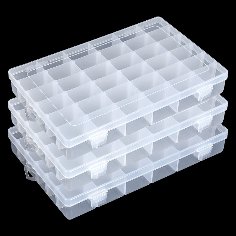 36 Grids Plastic Organizer Box - Fishing Equipment Storage ulasan dan harga