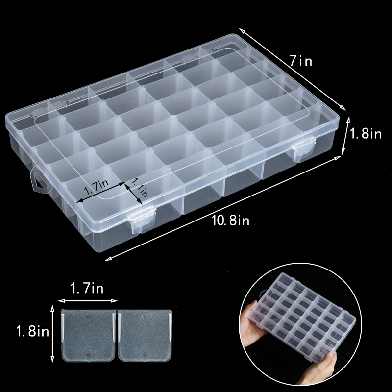 36 Grids Plastic Organizer Box - Fishing Equipment Storage ulasan dan harga